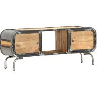 vidaXL TV-Schrank 110x30x42 cm Massivholz Mango