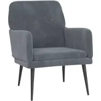 vidaXL Sessel Dunkelgrau 62x79x79 cm Samt