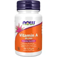 Now Vitamin A 25.000 IE Softgels