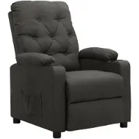vidaXL Relaxsessel Dunkelgrau Stoff