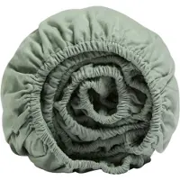 Yumeko Spannbettlaken Flanell 90x200 Grün - Eco, Bio & Fairtrade