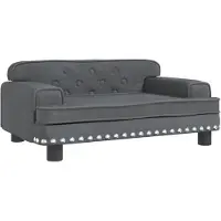 vidaXL Hundebett Dunkelgrau 70x45x30 cm Samt