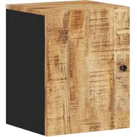 vidaXL Bad-Wandschrank 38x33x48 cm Massivholz Mango
