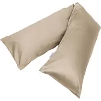 Yumeko Kissenbezug Baumwollsatin 35x160 Braun - Eco, Bio & Fairtrade