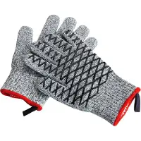 Maximex Grillhandschuhe "2in1" Schnittschutzhandschuhe für Damen, hitzebeständige Küchenhandschuhe
