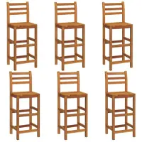 vidaXL Barhocker 6 Stk. Massivholz Akazie