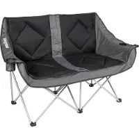 Proplus Brunner Action Sofa 3D, 200 kg, Camping-Bank, 6 Bein(e), 5,2 kg, Polyester, Schwarz, Grau
