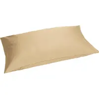 Yumeko Kissenbezug Baumwollsatin 40x80 Beige - Eco, Bio & Fairtrade