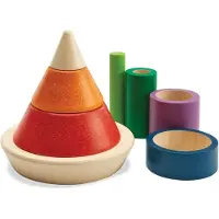 PlanToys Holzspielzeug Kegel-Sortier-Einheit Plus