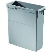 Hailo Inneneimer 1071319 hellgrau 19 Liter 397 x 171 x 413 mm