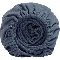 Yumeko Spannbettlaken Flanell 90x210 Blau - Eco, Bio & Fairtrade