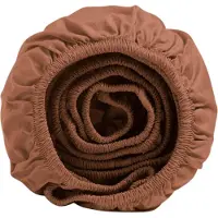 Yumeko Spannbettlaken Perkal Baumwolle 90x200 Orange - Eco, Bio & Fairtrade