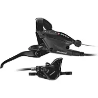 Shimano EF505/MT200 Scheibenbremse Hinterrad 8-fach schwarz 2022 Scheibenbremsen komplett