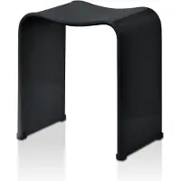 DECOR WALTHER Badezimmerhocker DW 80 Schwarz 40 cm