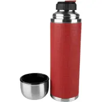 EMSA Isolierflasche 1 l Manschette rot