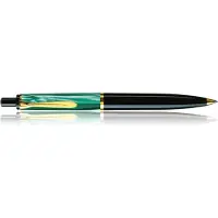 Pelikan K200, Schwarz, Gold, Grün, Integriertes Befüllsystem, Harz, Kursiv nib, Edelstahl, Beidhändig