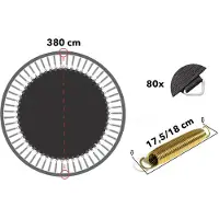 Magic Circle Pro Trampolin Sprungtuch 380 cm