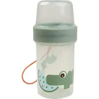 Done by Deer Croco To Go Two-Way Snackbehälter, Green