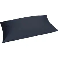 Yumeko Kissenbezug Baumwollsatin 40x80 Blau - Eco, Bio & Fairtrade
