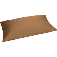 Yumeko Kissenbezug Baumwollsatin 40x80 Braun - Eco, Bio & Fairtrade