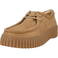 Clarks Shoes Schnürschuhe Torhill Bee mit großer gerippter Außensohle 5246 Light Tan Nubuck 37.5