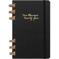 Moleskine 12 Monats Life Kalender Mit Spiralbindung 2024, Large/A5, Wochen-Monatskalender, Fester Einband, Schwarz