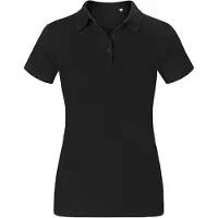 Promodoro Jersey Poloshirt Damen, Schwarz, L