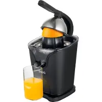 Moa Zitruspresse - Zitruspresse - Elektrische Orangenpresse - Zitronenpresse - 2 Presskegel - Schwarz - CJ408B