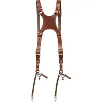 The Hantler Das Hantler Dual-Kamerageschirr Cognac / Altsilber, Regular