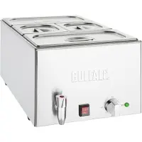 Buffalo Bain Marie mit Ablasshahn und Schalen