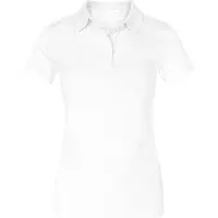 Promodoro Jersey Poloshirt Plus Size Damen, Weiß, XXL