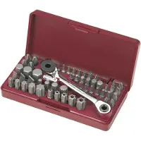 KRAFTWERK 55-t. Tribit-Werkzeugsatz 1/4"+5/16"