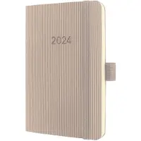 Sigel Wochenkalender Conceptum 2024, ca. DIN A6, taupe, Softcover, 2 Seiten / 1 Woche, 176 Seiten