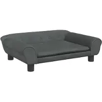 vidaXL Hundebett Dunkelgrau 70x48x22 cm Samt