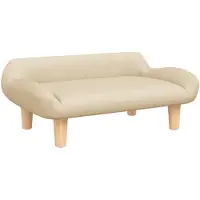 vidaXL Hundebett Creme 70x40x24 cm Stoff