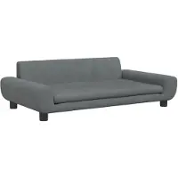 vidaXL Hundebett Dunkelgrau 100x54x33 cm Samt