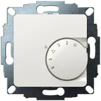 Eberle Controls 191810223502 UP-Raumregler, RAL9010 glänzend 50x50, 5-30C, AC 24V, 1Öffner, 10 A, bei DC 24 V Schaltleistung 100 W, Temperaturabsenkung