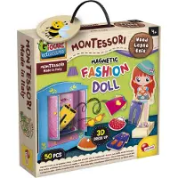 Lisciani Montessori Legno Magnetic Fashion Doll