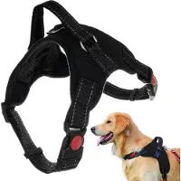 TEXTILOMANIE Hundegeschirr mit Griff ANGLY XL, schwarz