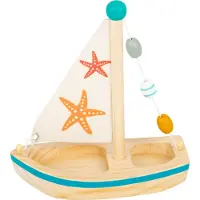 Small Foot Segelboot Seestern junior 17 x 8,5 cm Holz/Textil