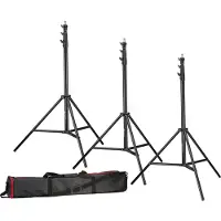 Bresser 3x BR-TP280 Pro Lampenstativ 280 cm + Tasche