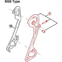 Shimano Zusammenbau der Außenplatte RD-M781