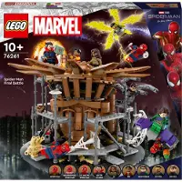 LEGO 76261 Marvel Spider-Mans großer Showdown, Spider-Man: No Way Home-Set mit 3 Peter Parker-Minifiguren sowie Green Goblin, Electro, Sandman, Ned, Doctor Strange und MJ, Sammlermodell