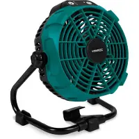 Vonroc Akkubetriebener Ventilator 20V – Hybride Akku- oder Netzstromversorgung | Inklusive Netzteil – Ohne 2,0-Ah-Akku und Schnellladegerät