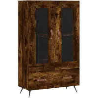 vidaXL Highboard Räuchereiche 69,5x31x115 cm Holzwerkstoff