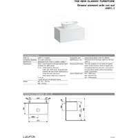 Laufen The New Classic Lade Element 1 lade 77,5x45,5 cm Traffic Grey
