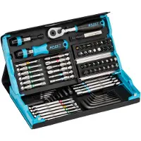 Hazet Bitsortiment SmartCase 2200SC-31, 73-tlg., Schlitz/PH/PZ/TX, Farbleitsystem, mit Magnetverschluss