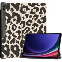 IMoshion Design Trifold Klaphülle für das Samsung Galaxy Tab S10 Ultra / Tab S9 Ultra - Leopard