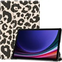IMoshion Design Trifold Klaphülle für das Samsung Galaxy Tab S10 Plus / Tab S9 Plus - Leopard