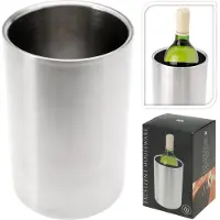 Excellent houseware Weinkühler doppelwandig Edelstahl 1 Stück